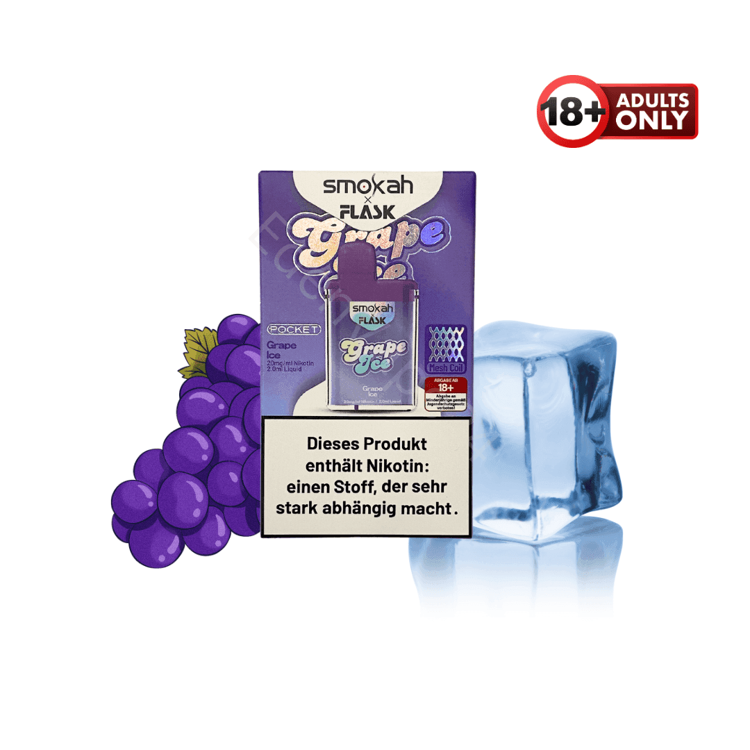 Smokah X Flask Pocket - Grape Ice - EdenVape24